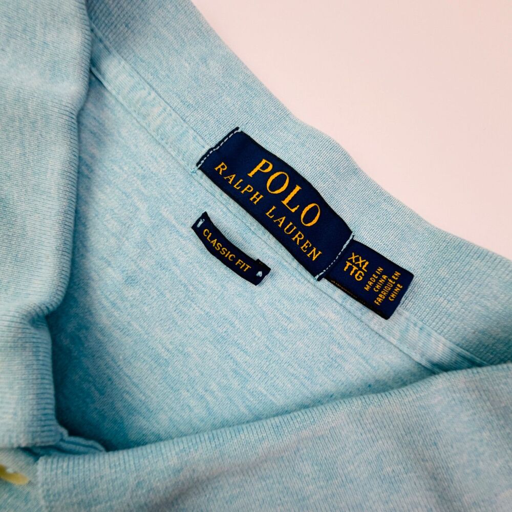 Polo Ralph Lauren Blue Polo Shirt XXL Classic Fit - Picture 3 of 10